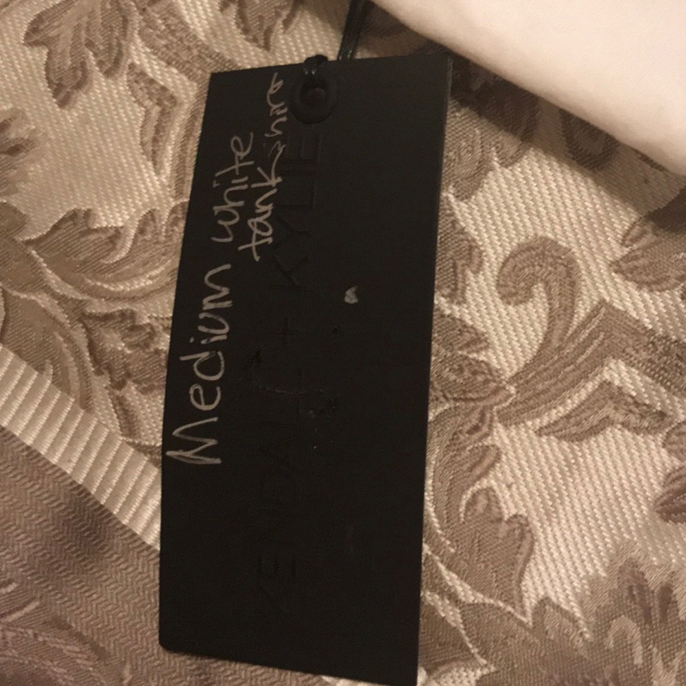 Kendall and Kylie white peplum shirt size medium